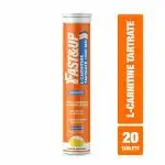 Fast&Up L-Carnitine Tartrate 1000mg, Helps Burn Fat, Energy Booster, Lemon Flavor (20 Tablets)
