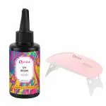 Oytra Transparent Resin Uv Soft and Uv Lamp Clear Glossy Finish for Artists and Professionals Polymer Clay Gloss Diy Jewelry Craft Decoration Casting Coating 100g