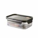 Lock & Lock Rectangular Transparent Plastic Bisfree Modular Storage Container 910 ml