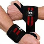 Mapache^TM-ELITE SERIES-Wrist Supporter for Gym Wrist Band for Men Gym & Women with Thumb Loop Straps - Wrist Wrap Gym Accessories for Men Hand Grip & Wrist Support (RED)