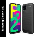 Fashionury Back Cover for Samsung Galaxy F22|M32 (Black, Flexible, Pack of: 1)