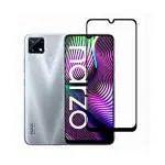 Hobbytronics Realme Narzo 20 Black Scratch Resistant, Anti Fingerprint with Bubble Proof Tempered Glass with Installation Kit (18 x 10 x 2 cm) pack of 2