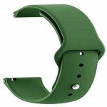 JOBINKA (20MM Button Strap Green) Silicone Watch Strap Band for Samsung Galaxy Watch (42MM)/ Active/Active 2/ Gear Sport, Amazfit BIP/Lite, Ticwatch 2, Moto 360 Watch, LG Watch Sport 20MM Soft Silicone Watch Strap 20MM Silicone Watch Strap (Green)