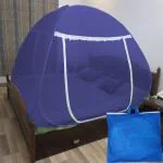 SKY NET KING NAVY BLUE POLYESTER MOSQUITO NET 99 (6 X 6 ft)