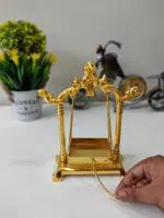 CraftVatika Gold Metal Laddu Gopal Statue 25.15 x 14.48 cm