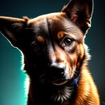 Love Creation A4 Size poster print for creative wall art- dog-emoji-5533( Sticker)