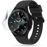 Toppings Watch Screen Protector Anti-Bubble and Anti-Fingerprint PET Film 0.12mm Thickness Screen Guard for Samsung Galaxy Watch 4 Classic LTE 46mm Pack of 2