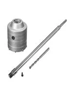 Sds Shank Concrete Wall Drill Bit Hole Saw Cutter, 400 Mm Connecting Rod (65mm bit with 400mm rod)