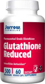 Jarrow Formulas Reduced Glutathione Supports Liver Health 500 mg 60 Veggie caps