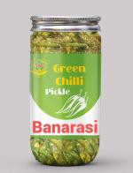 Kababi Banarasi Green Chilli Pickle Homemade Fresh Green Chilli or Harimirch Ka Aachar(400 g)|Pickle|Green Chilli Pickle|400 g Green Chilli Pickle|Homemade Pickle|