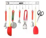SLIMSHINE Wall Mounted Cutlery Holder | Spoon Stand | Multi Purpose Stand for Wall | Keys Holder | Ladle Stand (Stainless Steel) (Hardware Include)