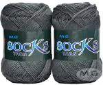 M.G Enterprise wool, Nylon Socks yarn diecisiete Mouse Grey 200 Grams.