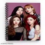 Topgifties Black Pink Signature Diary | Black Pink Notebook| Black Pink Journal | Bang ton Boys | Black Pink Merch for Army | Black Pink Gift For Girls | Black Pink Notebooks spiral Diary | A5 160 PAGES (Pack of 1)