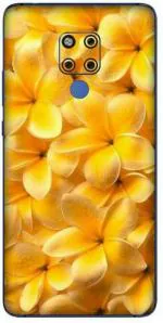 aadia Huawei Mate 20 X Matte Vinyl Flower Printed Mobile Skin Sticker with Scratch Resistant Lamination