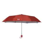ORANGE 3 Fold Mono Silver Manual Opening Umbrella|Colour:-orange