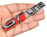 Incognito GT Line Logo Sticker for All Cars, Metal (Silver)