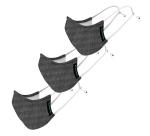 Singular OCEAN Grey, Black Cotton N95 Mask Washable And Reusable Mask For Men And Women (Pack Of 3)