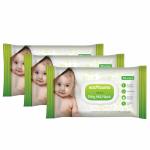 Bodyguard Baby Wet Wipes with Vitamin E & Aloe Vera Pack of 3 - 72 Wipes Each