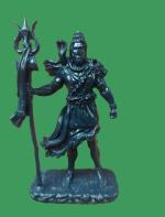SAFEWOOD Shiva Statue for Car Dashboard, Mahadev Murti for Home Decor, and Office Decor, for Pooja Room, 5 inch (Dark Blue)