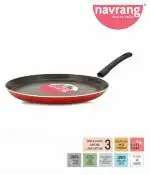 NAVRANG NONSTICK ALUMINIUM INDUCTION DOSA TAWA / DOSA TAWA/ IB TAWA, 275MM, RED