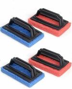 TIMELINE Tile Cleaning Multipurpose Scrubber Brush with Handle (04 Pc., Multicolor)