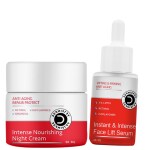 Dermistry Anti Aging Retinol Hyaluronic Fine Lines Wrinkles Repair Protect Moisturizer Night Cream and Instant & Intense 4% Liftis Face Serum Lifting Tightening Skin Firming Men & Women