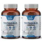 AYUKARMA Testosterone Booster Capsules for Men Ayurvedic Herbs & Minerals, Ashwagandha, Safed Musli for Strength, Stamina & Muscle Gain 120 Cap (Pack of 2)