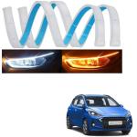 Kozdiko 60 cm Flexible White Daytime Running Light for Cars ForHyundai Grand i10 Nios