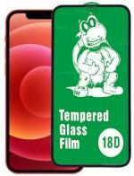 RUNEECH Apple iPhone 12 Transparent Edge to Edge Scratch Resistant Tempered Glass