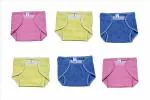KidsZeeNie New Born Baby Diapers - Thick Cloth Diaper/Langot Nappies with Velcro (Pack of 6) (XL)