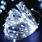 XERGY Battery Powered Copper Wire LED String Decoration light -10 Meter 100 LED's - Cool White