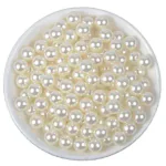 SHILPMART White Pearl Beads for Jewelry Making, Crafts and Home Decor, 100 Pieces