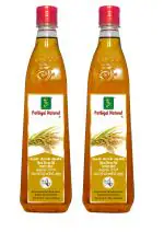 Pothigai Natural Combo Rice Bran oil 2 litre/Premium cold pressed cooking oil/source of good fats/Suitable for deep frying /Naturally made/100% Pure Physically Refined Rice Bran Oil (Pack of 2 )