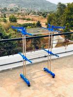 HOMEMATE LIFETIME WARRANTY DOUBLE POLL 2 TIER CLOTH DRYING STAND