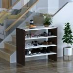 Filaria Engineered Wood Shoe Rack/ Shoe Cabinet/ Slipper Stand (Wenge/White) (D.I.Y)