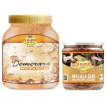 Dhampur Green Tea Time Variety Combo - 1.1 kg, Demerara Sugar Jar 800g & Masala Gur with Organic Jaggery 300g