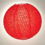 My Party Suppliers Paper Lantern Shelf Floral Cutout in Red Valentine Day