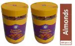 FARMS INDIA 1Kg Premium Almonds (Badam) (500g X 2 Jar)