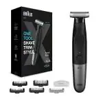 Braun XT5 Beard Trimmer for Men, Black and Grey