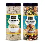 Kesu Nuttz Cashew & Mix Nut 100% Natural Premium Combo Pack Of 2 (250X2) 500Gm