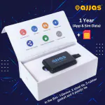 Ajjas Pro - Water-Proof GPS Tracker for Bike, Car with Anti-Theft Tracking, Accident Alert (Made in India) (1 Year Data)