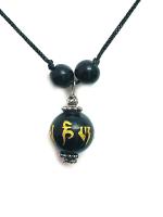 Astroghar Tibetan Buddhist Auspicious Om Mani Padme Hum Engraved Mantra Pendant For Men And Women