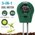 R-TEK Soil Ph Meter Soil Moisture Sensor Solar Light Meter for Agriculture & Solar Light Meter, Moisture Meter for Garden Farm Lawn Plants, Acidity Moisture Sunlight Intensity Tester