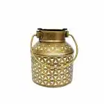 Kaptown Kreations Iron Handicraft T-Light Barni Big Size For Home Decor, Garden Decor (6x6x8) Inch