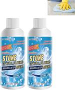 Zyronex tone Stain Remover Cleaner, Nano Stone Crystal Plating Agent, Marble Stone Cleaner Polished, Crystal Plating Agent for Kitchen, Patio, Backyard Marble Cleaner and Polish (PACK OF 2)