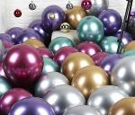 Festiko 18Inch Metal Bobo Multicolor Balloon Round Balloons For Birthday, Anniversary, Baby Shower, Bachelorette (Pack Of 8)