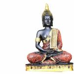 Asian Multistore Hub Decorative Polyresin Buddha Religious Idol and Figurine (16 x 22 x 8 cm)