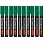 SONI OFFICE MATE Refillable Permanent Marker For Office,Collage (Set of 10, Green)