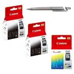 Canon PG 810 Twin & CL 811 XL Ink Cartridge (Set Of 3) With 3in1 Multi-Function Mobile Phone Stand