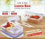 Alboss Lock & Seal 900 ML + 150 ML Plastic Airtight Lunch Box, Tiffin Box/Food Storage Container